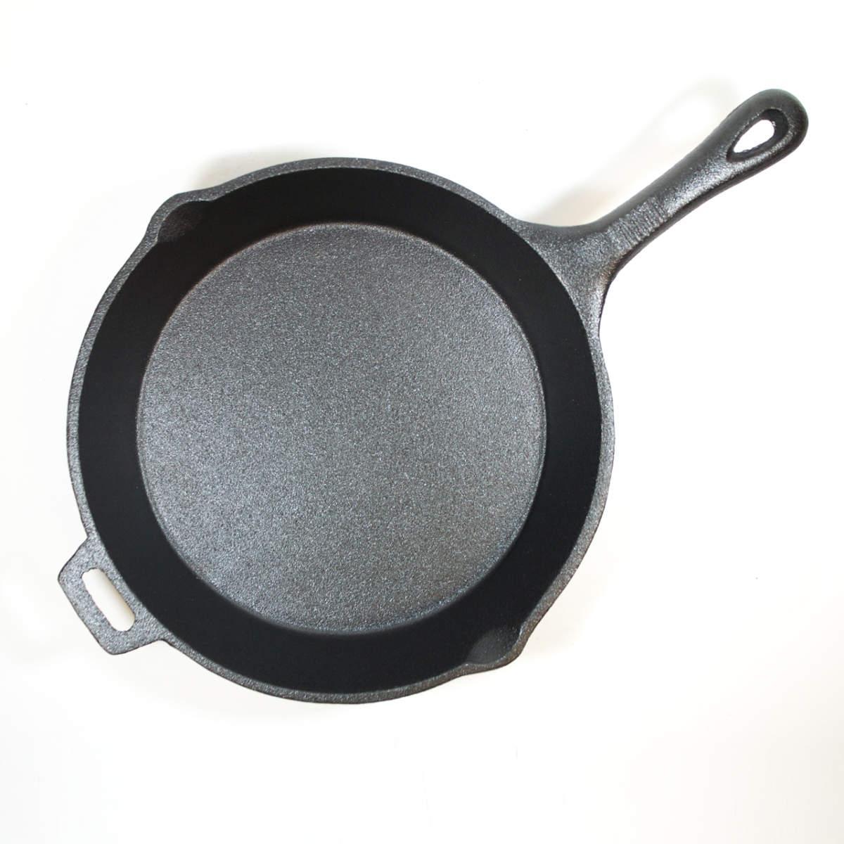 CAST IRON DEEP FRY SKILLET WITH LID 10.5X3