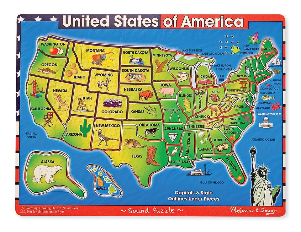 U.S.A. Map Sound Puzzle - Dutch Country General Store